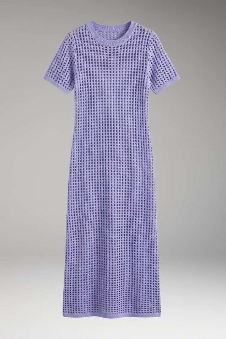 na kd blue knit dress Knitted Flowy Midi EXCLUSION main image 0