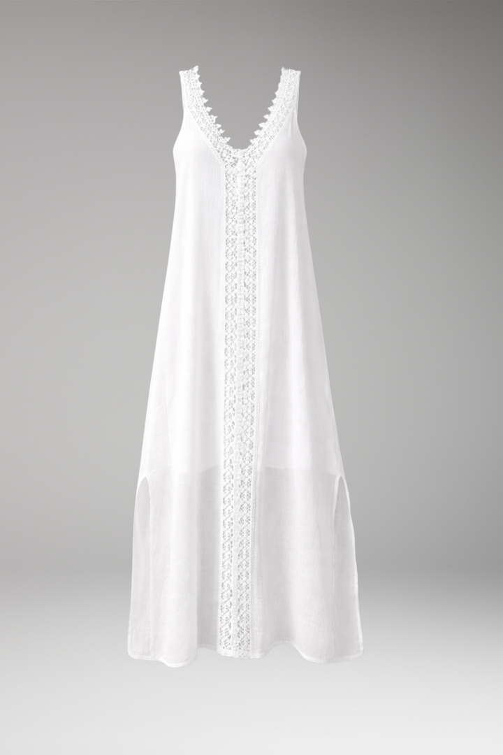 sleeveless white boho maxi dress Women's V-neck lace trim boho chic summer – Nivarena boho white beach dress Bebe Women's Sequin Feather USA-SIZES This elegant long dress Shoe Size:8.5