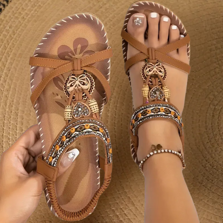 Women's Orthopedic Sandals with Stretch Straps and Cushioned Soles