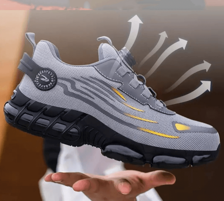 Men's Safety Shoes with Steel Toe and Puncture Resistant Sole