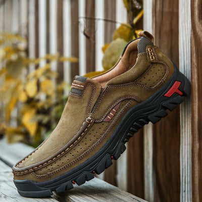 Men's Orthopedic Shoes with Elastic Inserts and Non Slip Sole