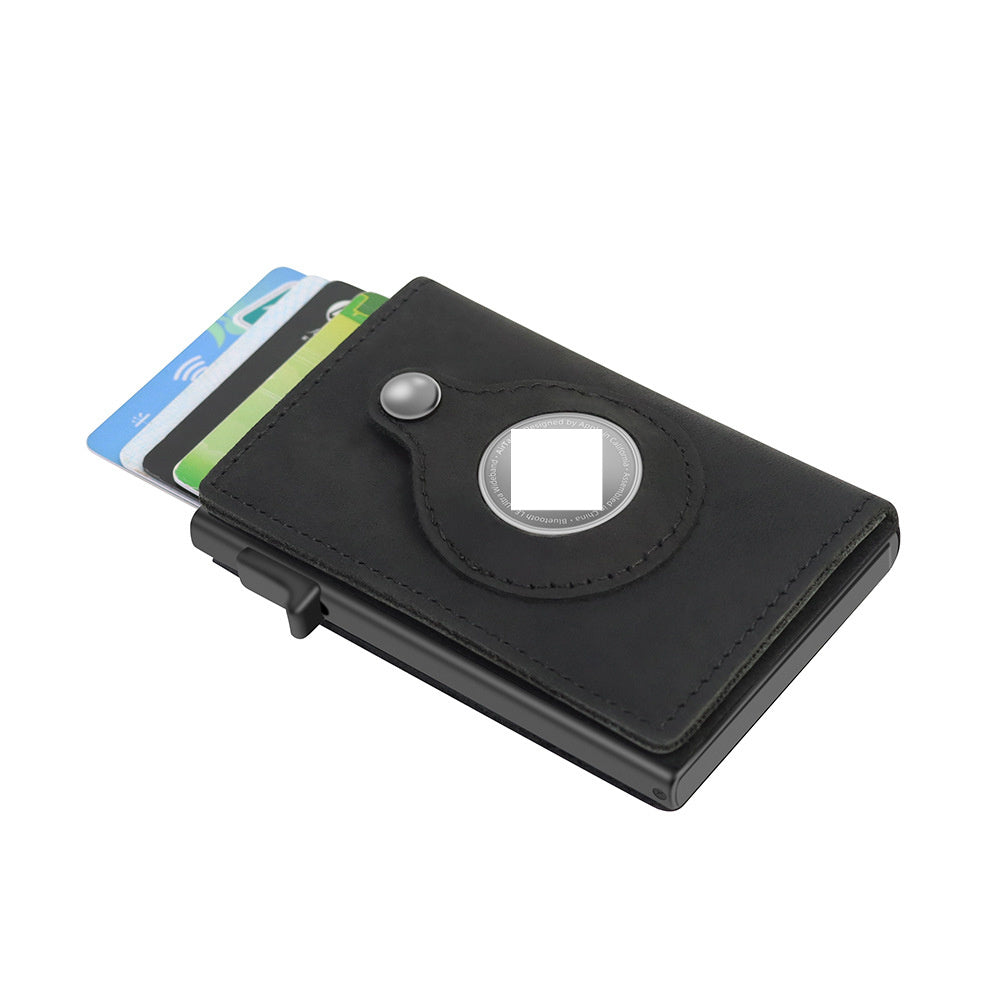 Slim pop-up card wallet with cards out