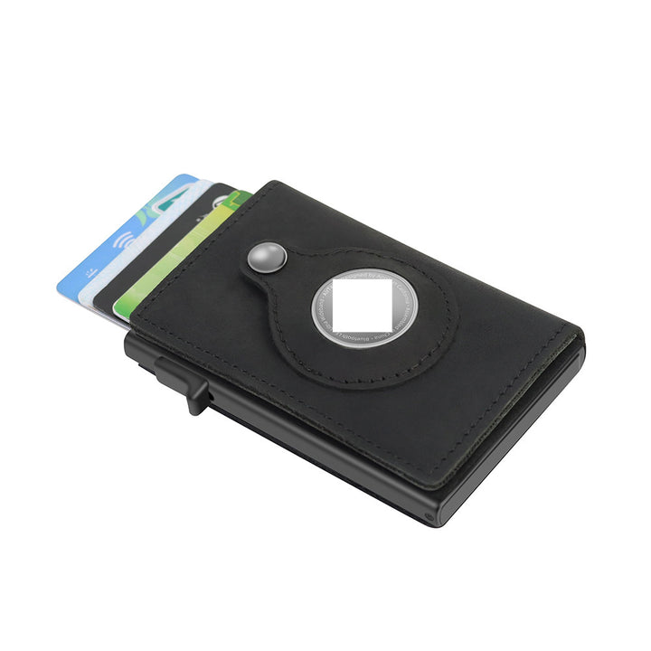Slim pop-up card wallet with cards out