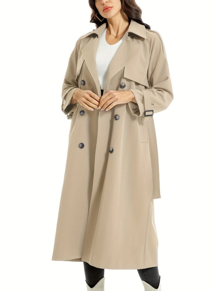 Premium Trenchcoat lang Voor Dames - Luxor