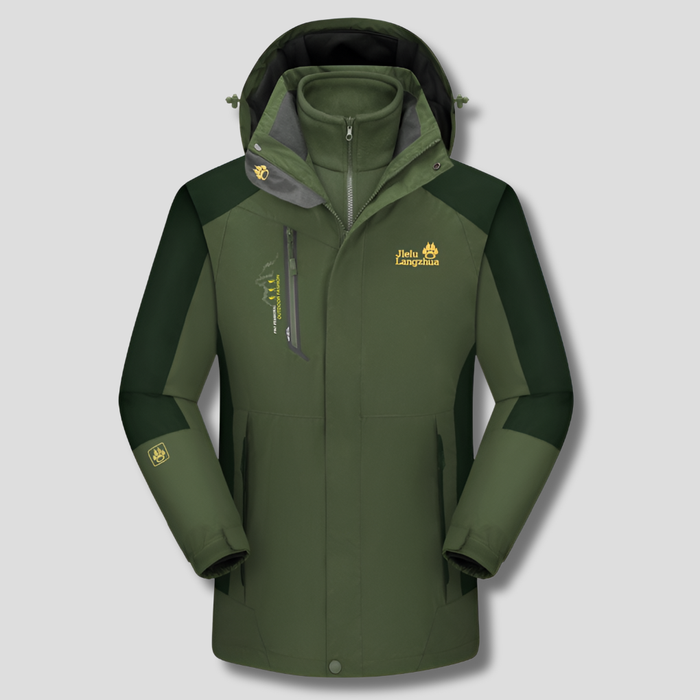 3-in-1 Ski Jacket Removable Fleece for Winter Sports