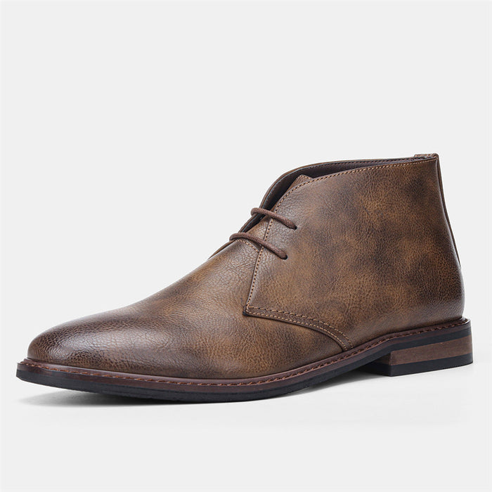 Men's Classic Desert Boots with Lace-Up Closure