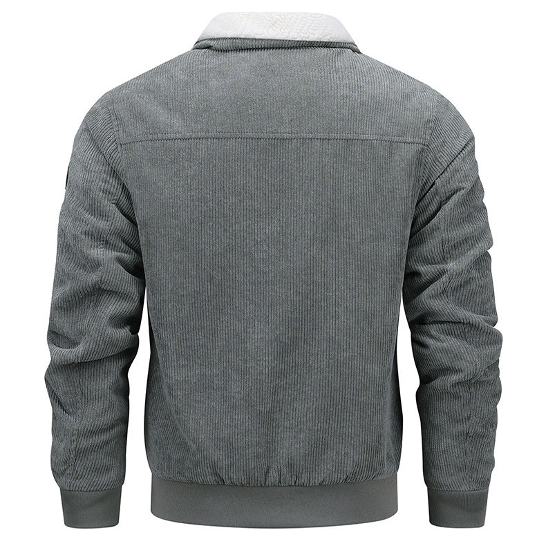 Men's corduroy sherpa lined jacket