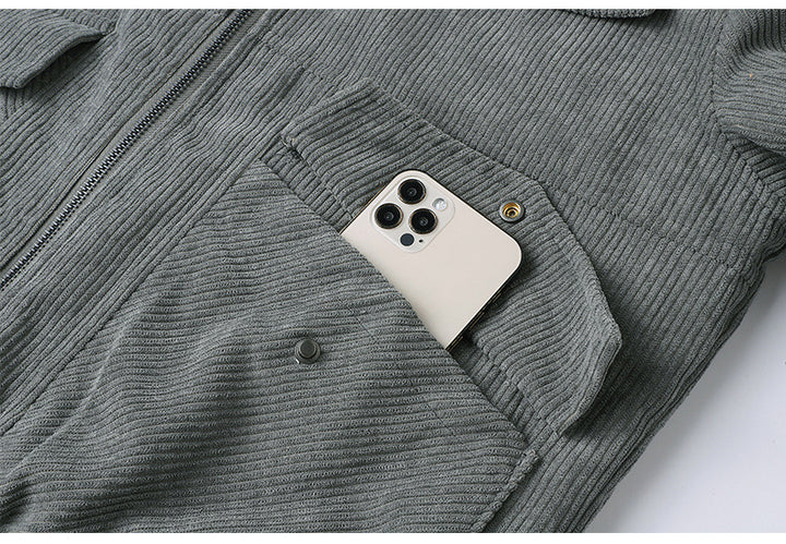 Men's corduroy sherpa lined jacket
