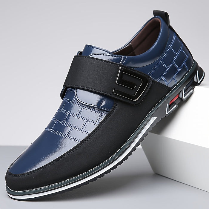 Men's Textured Lace-Up Dress Shoes Cushioned Sole