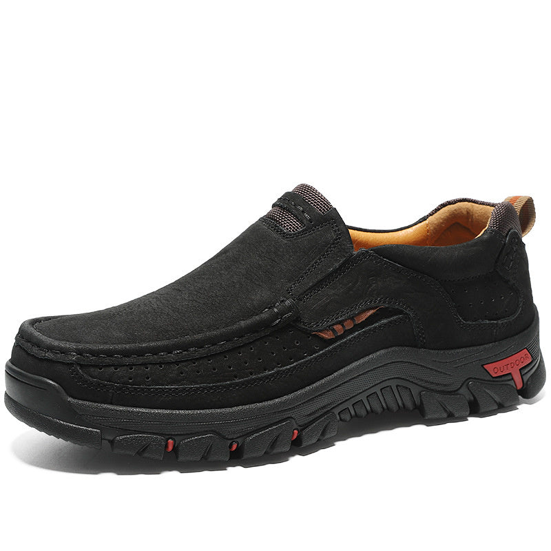 Men's Orthopedic Shoes with Elastic Inserts and Non Slip Sole