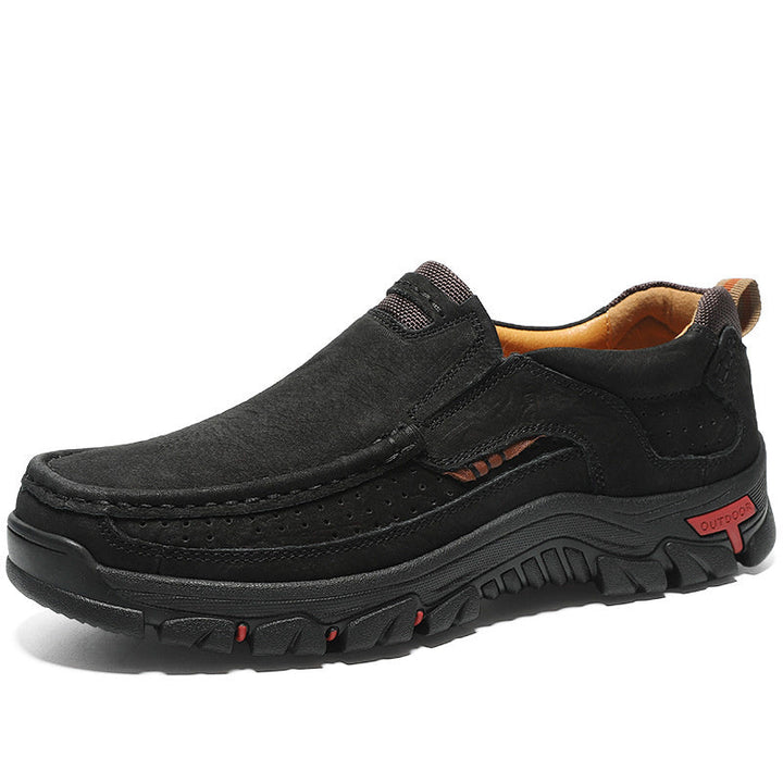 Men's Orthopedic Shoes with Elastic Inserts and Non Slip Sole