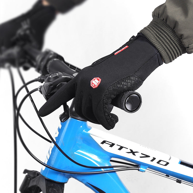 Fleece lined touchscreen winter gloves