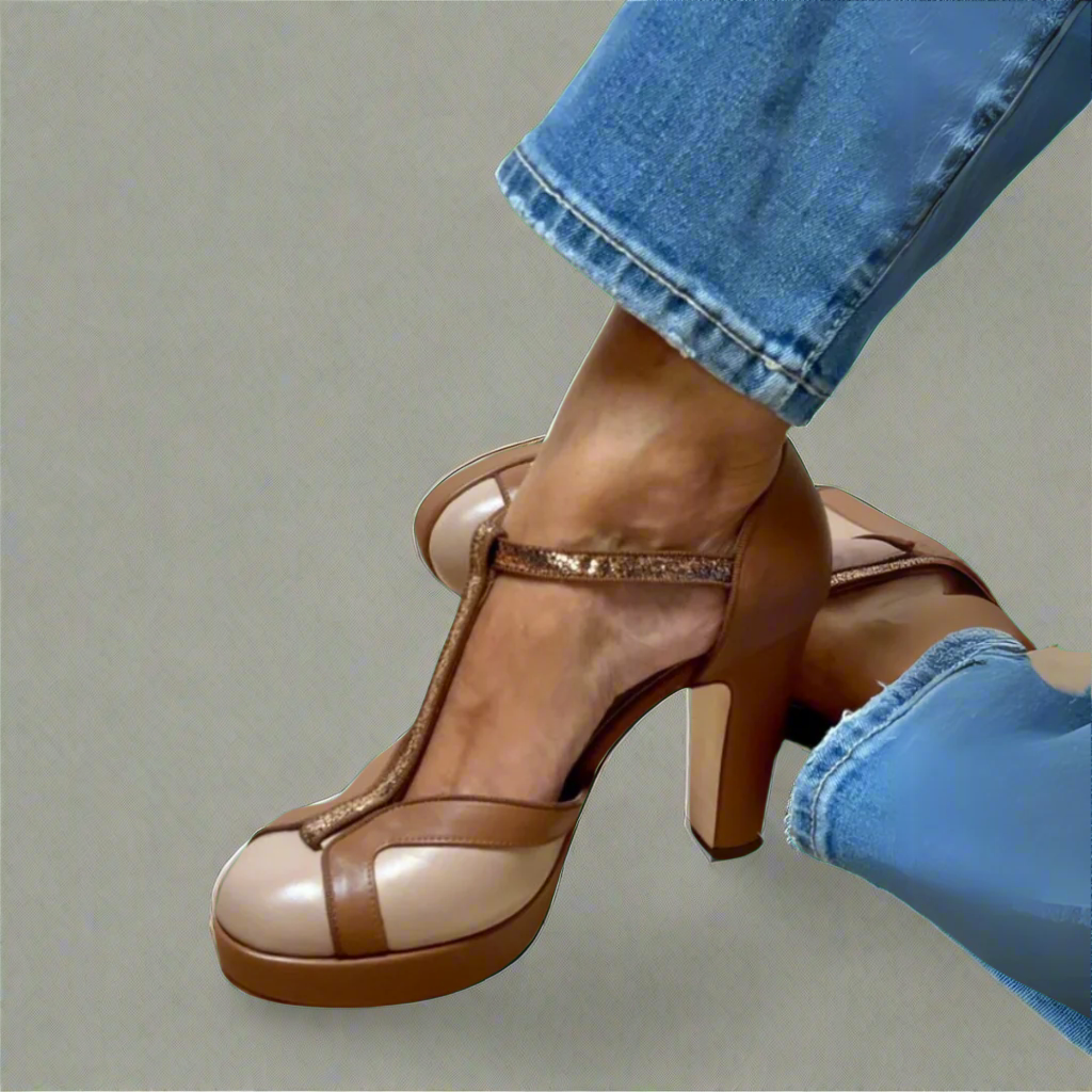 Women's Orthopedic Sandals with Supportive Design and Elegant Heel