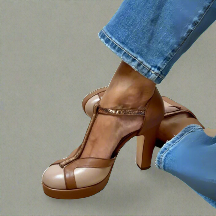 Women's Orthopedic Sandals with Supportive Design and Elegant Heel