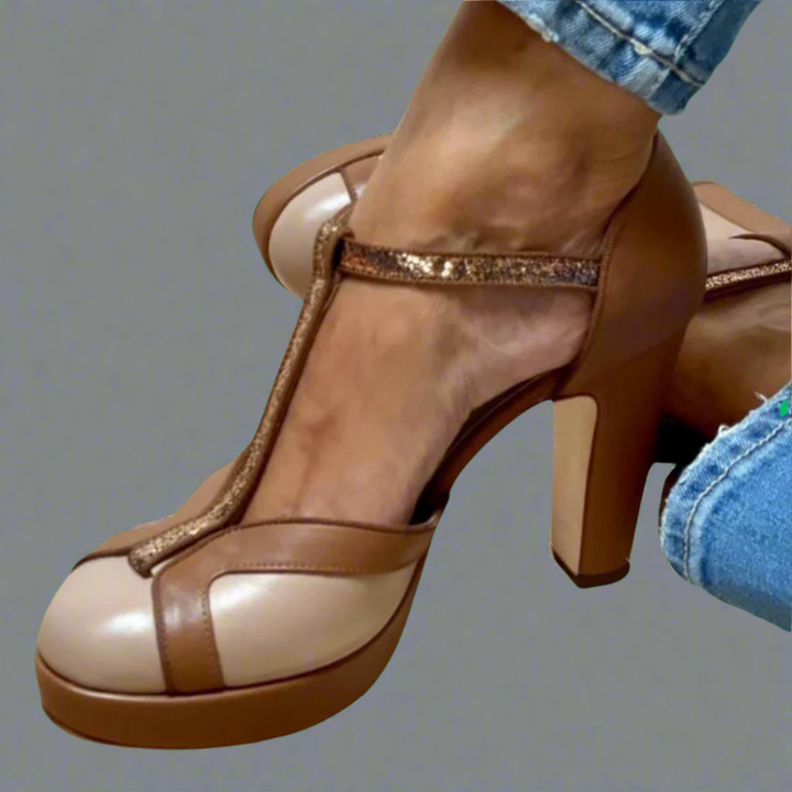 Women's Orthopedic Sandals with Supportive Design and Elegant Heel