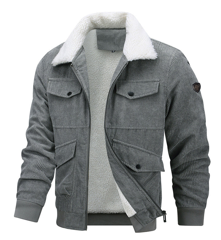Men's corduroy sherpa lined jacket