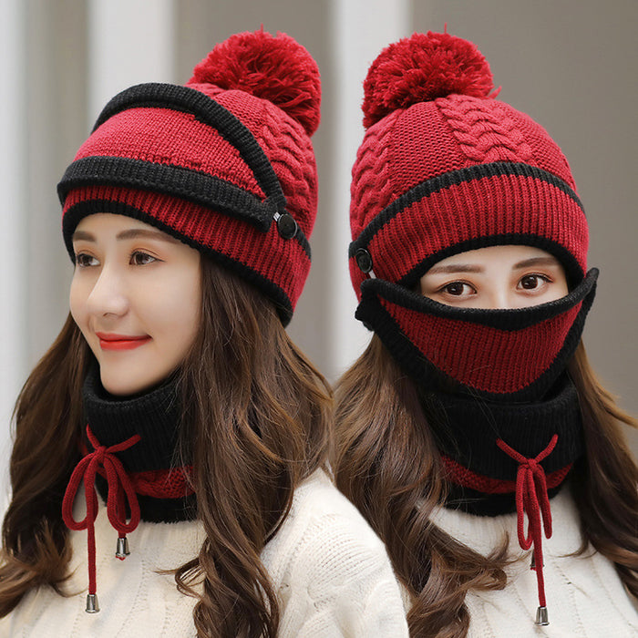 Avery | 3-Piece Knit Beanie, Face Mask and Neck Warmer Set