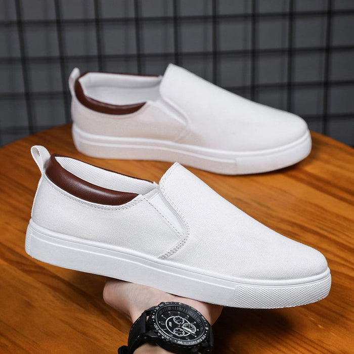 Men's Slip-On Canvas Sneakers with Orthopedic Insole
