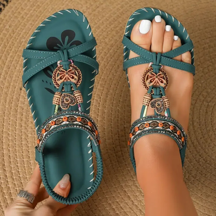 Women's Orthopedic Sandals with Stretch Straps and Cushioned Soles