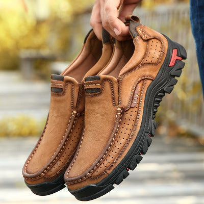 Men's Orthopedic Shoes with Elastic Inserts and Non Slip Sole
