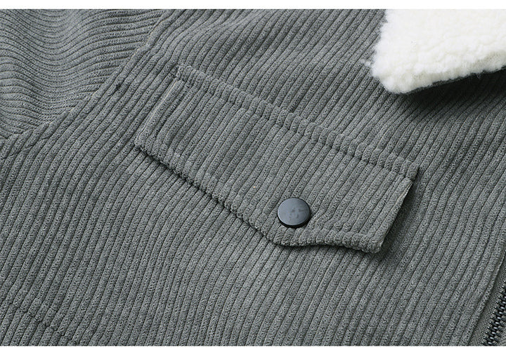 Men's corduroy sherpa lined jacket