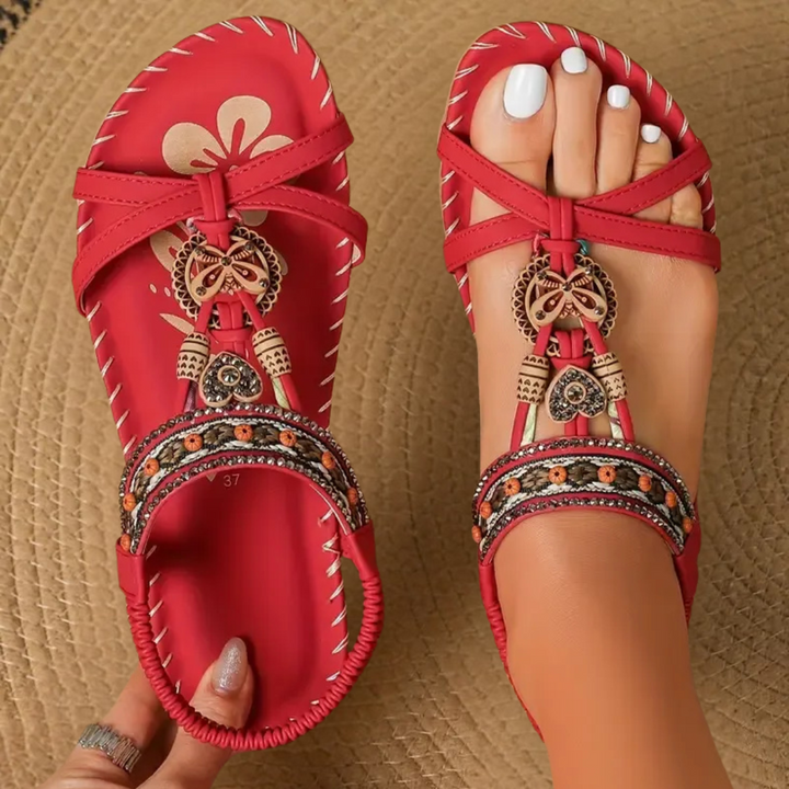Women's Orthopedic Sandals with Stretch Straps and Cushioned Soles