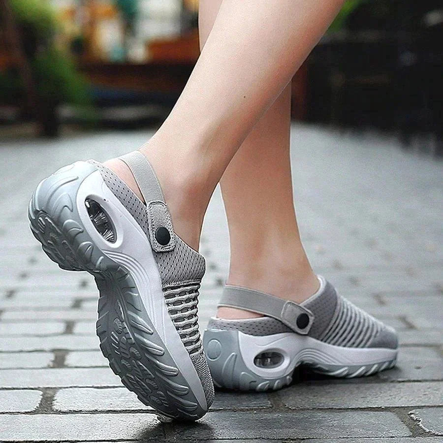 Women's Sneakers with Air Cushion Sole and Orthopedic Design