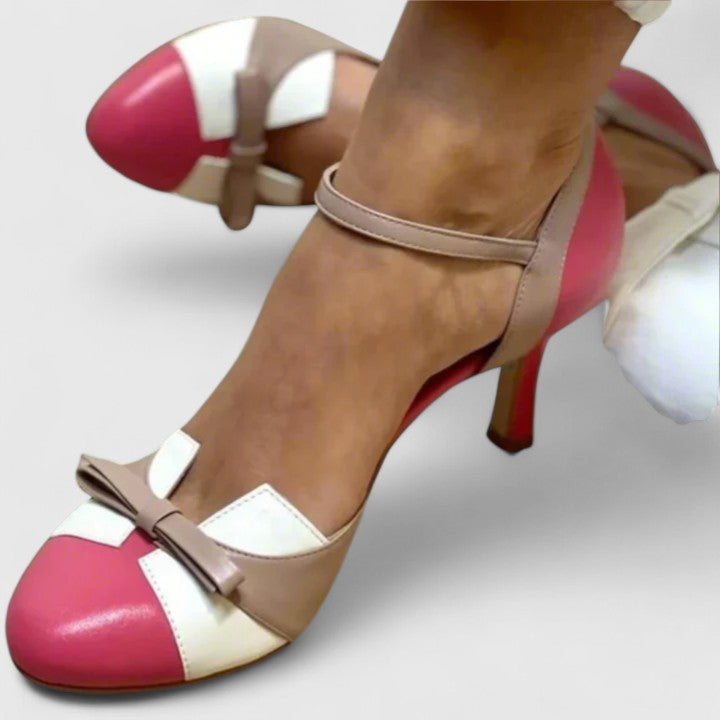 Women's Comfortable Heels with Foot Relief and Stylish Detail