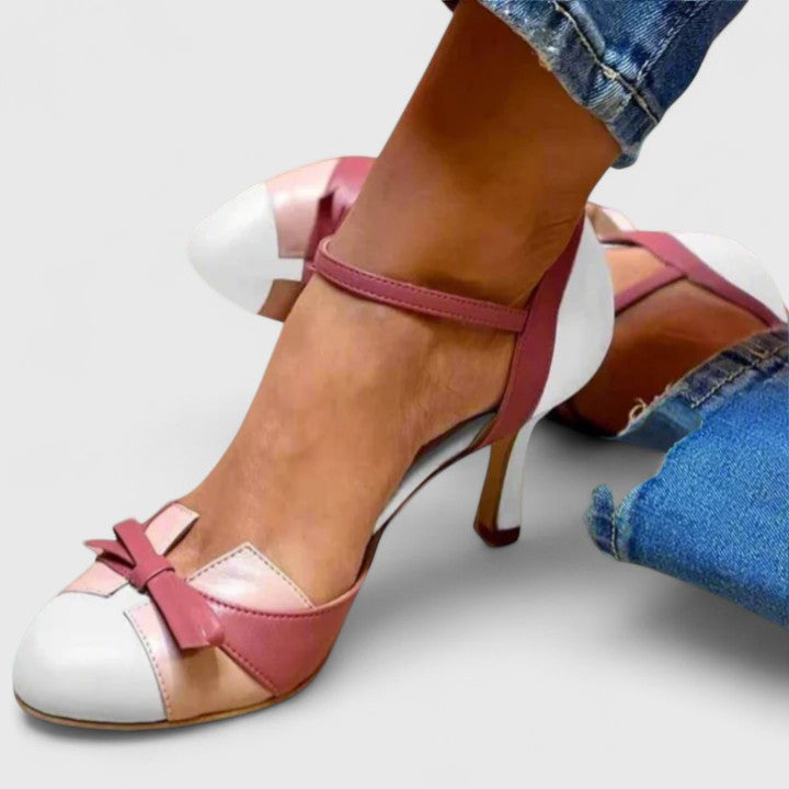 Women's Comfortable Heels with Foot Relief and Stylish Detail