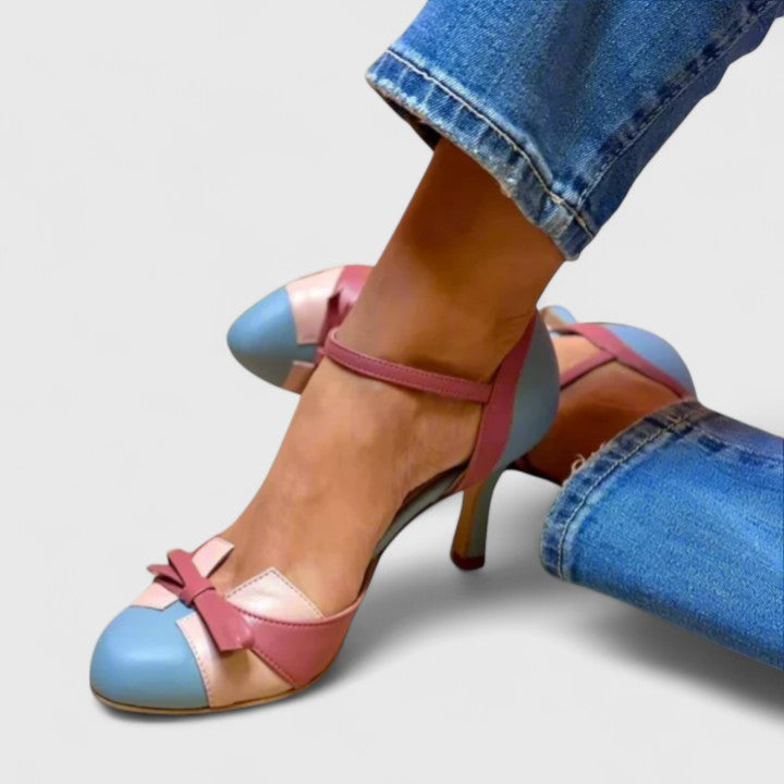 Women's Comfortable Heels with Foot Relief and Stylish Detail