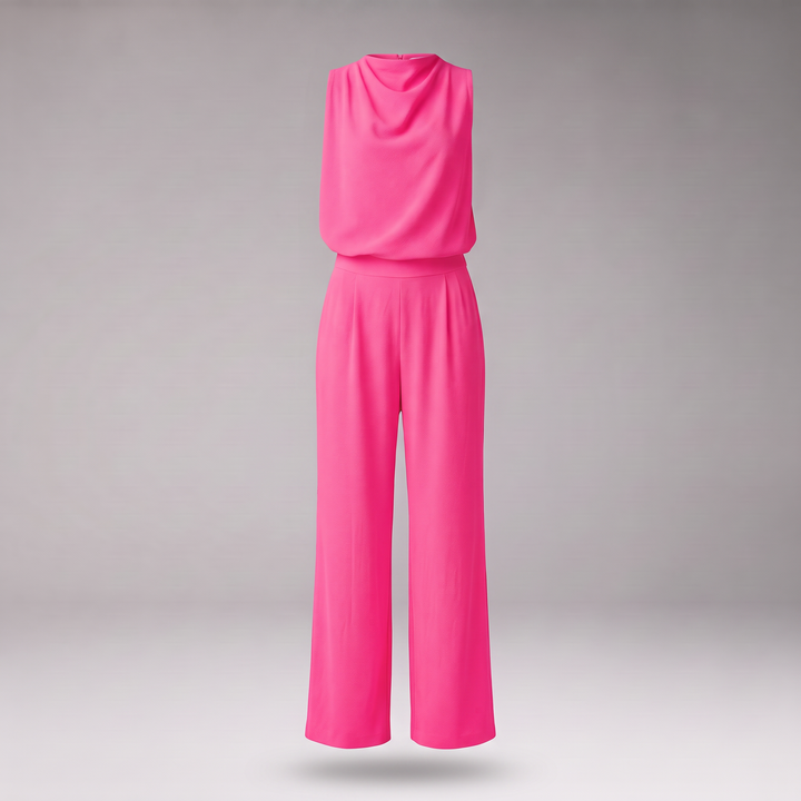 Women's Jumpsuit with Sleeveless Top and Wide Legs
