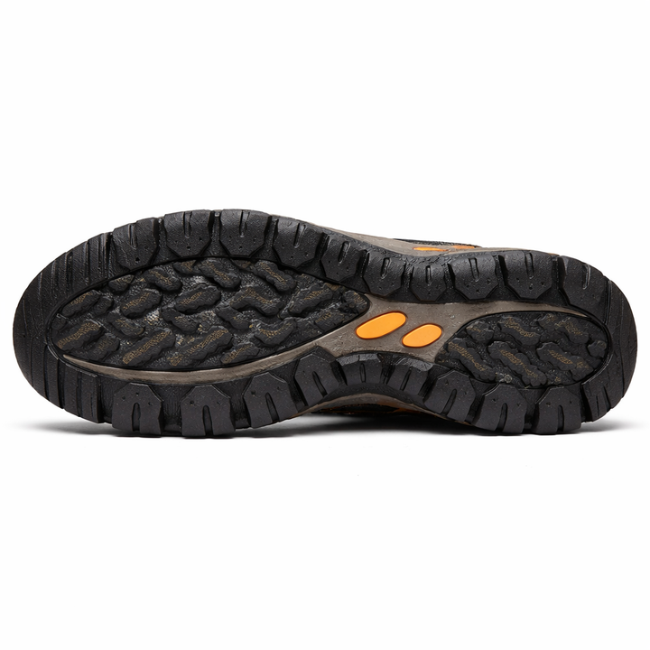 Men's Orthopedic Shoes with Leather Upper and Rubber Sole