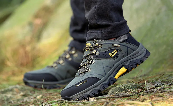 Men's Waterproof Hiking Boots with Lace-Up Closure