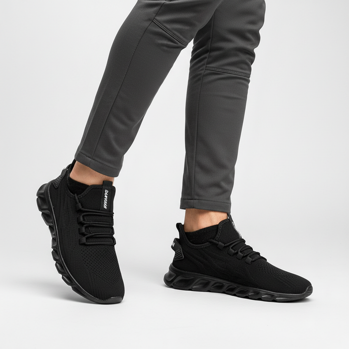 Men's Lightweight Knit Sneakers with Cushioned Sole