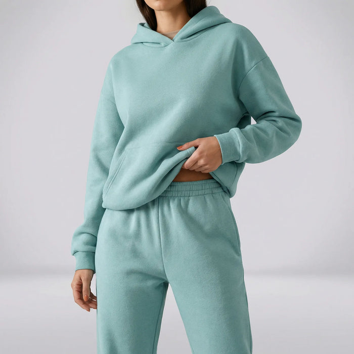 Women's Hooded Loungewear Set Two-Piece with Joggers