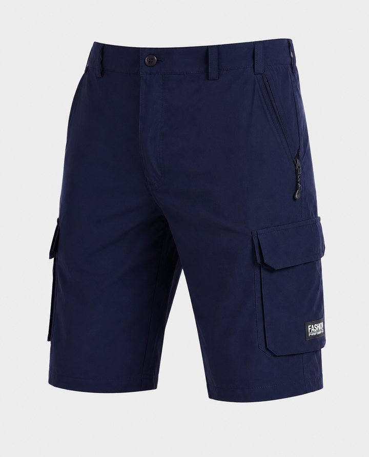 Men's Bermuda Cargo Shorts with Multiple Pockets and Relaxed Fit