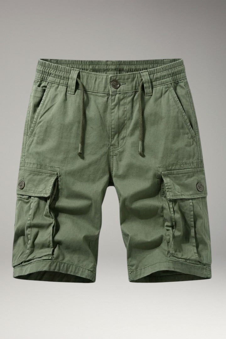 Men's Cargo Shorts with Belt and Multiple Pockets