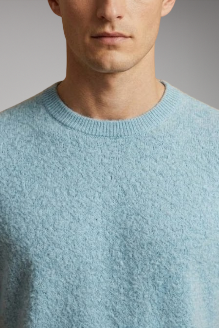 Men's Cashmere Tee with Soft Knit and Tailored Fit