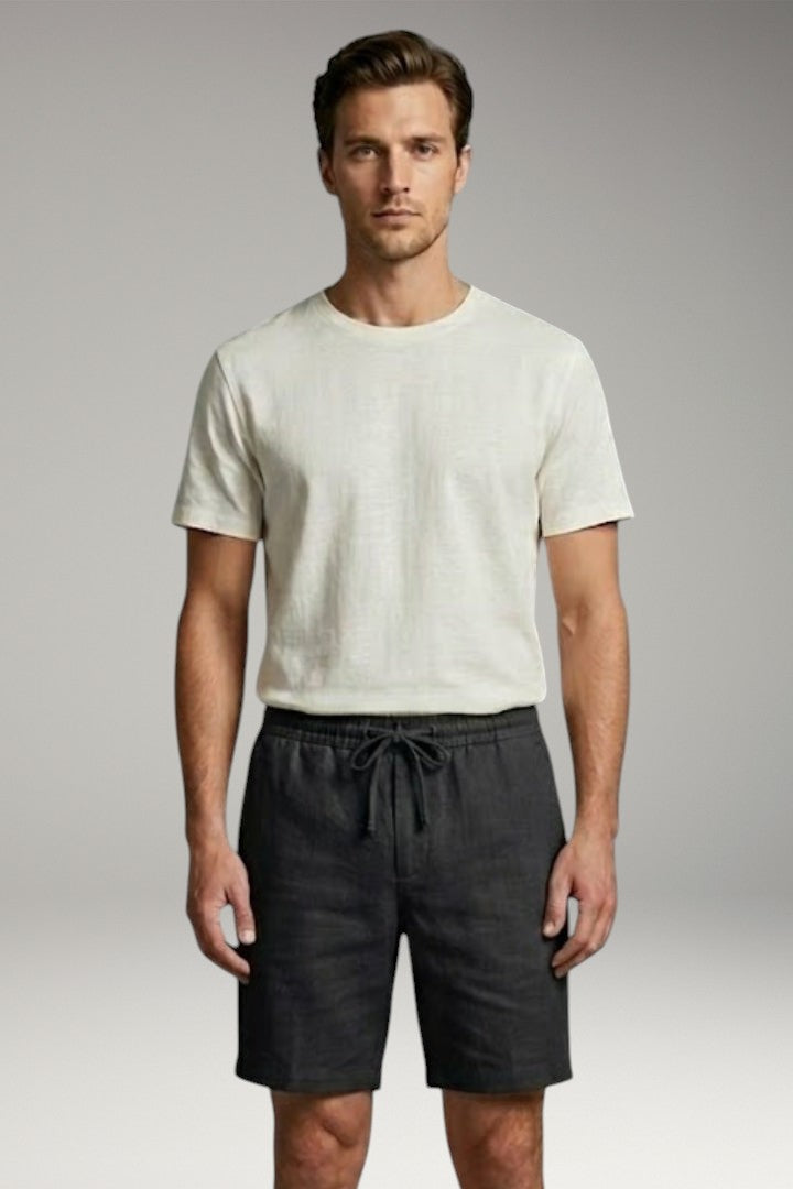 Men's Casual Shorts with Elastic Waistband and Pockets
