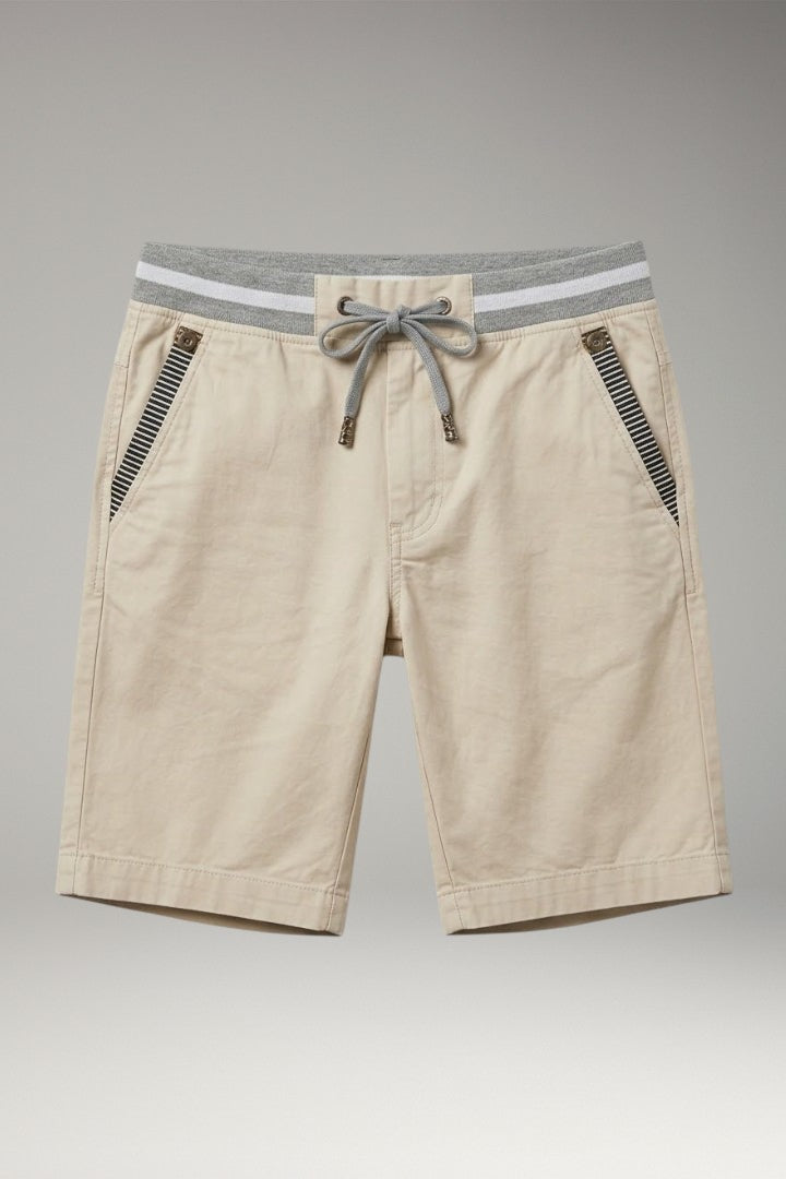 Men's Casual Shorts with Elastic Waistband and Side Pockets