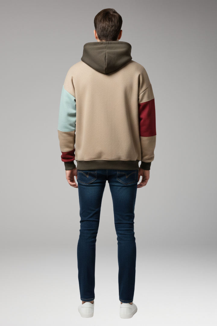 Men's Hoodie with Adjustable Hood and Front Pocket