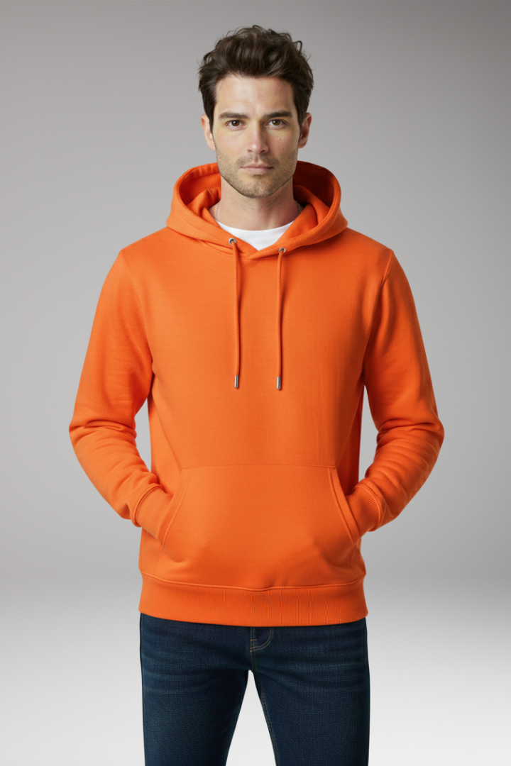 Men's Hoodie with Adjustable Hood and Kangaroo Pocket