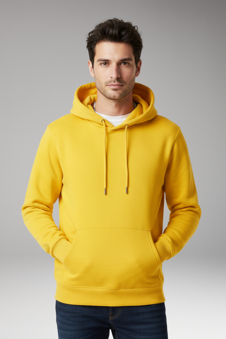 Men's Hoodie with Adjustable Hood and Kangaroo Pocket