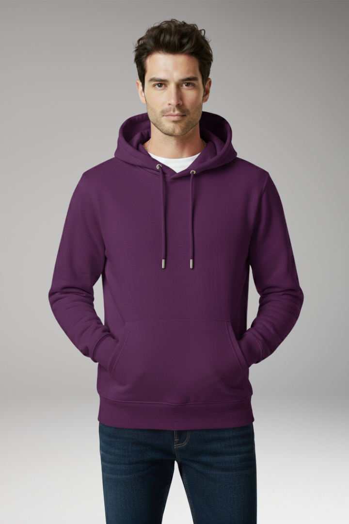 Men's Hoodie with Adjustable Hood and Kangaroo Pocket