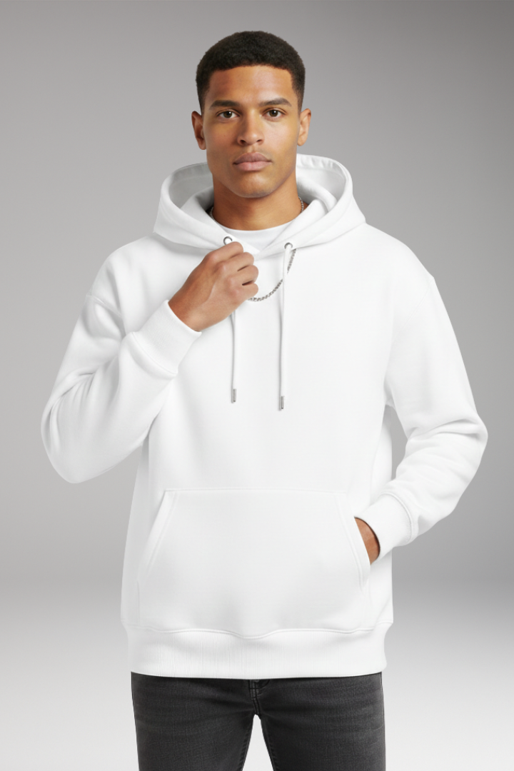 Men's Hoodie with Adjustable Hood and Kangaroo Pocket