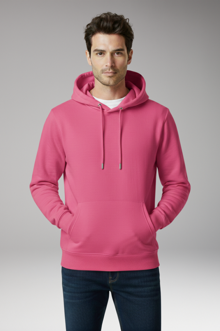 Men's Hoodie with Adjustable Hood and Kangaroo Pocket