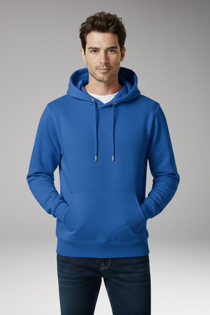 Men's Hoodie with Adjustable Hood and Kangaroo Pocket