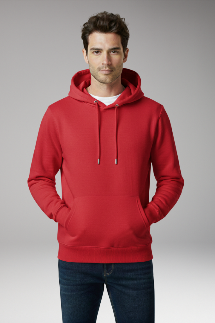 Men's Hoodie with Adjustable Hood and Kangaroo Pocket