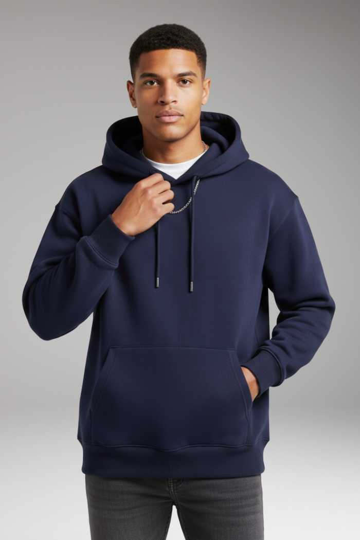 Men's Hoodie with Adjustable Hood and Kangaroo Pocket