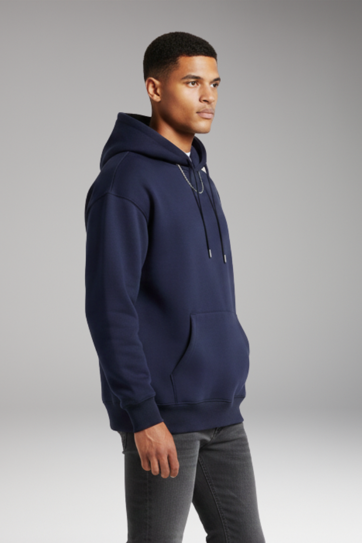 Men's Hoodie with Adjustable Hood and Kangaroo Pocket